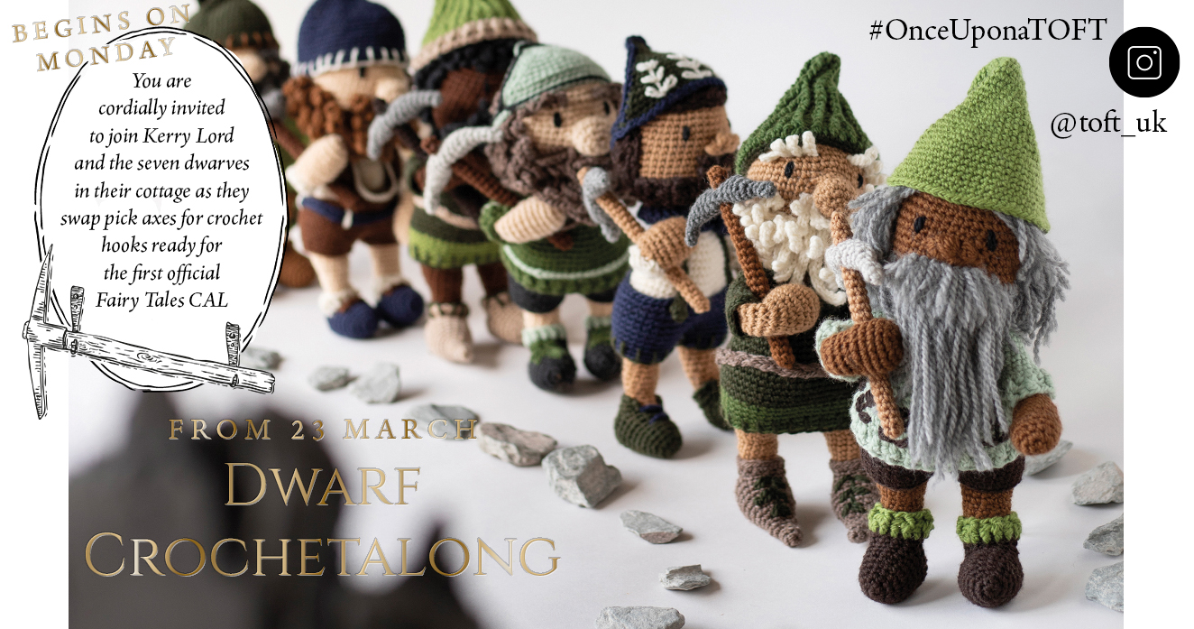 Cottage Stories dwarf crochetalong learn to crochet snow white cal